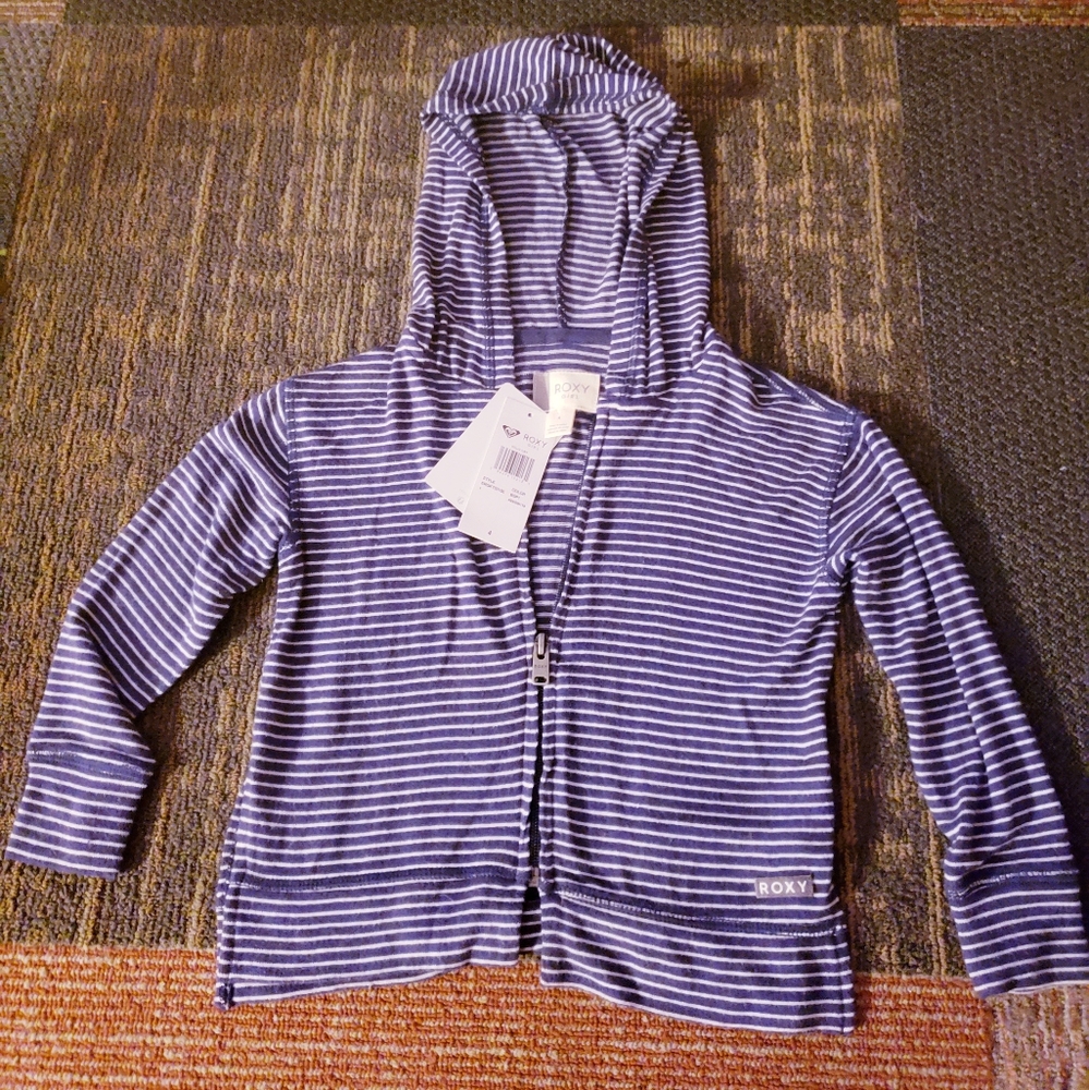 ROXY GIRLS ZIP HOODIE size 4 NWT